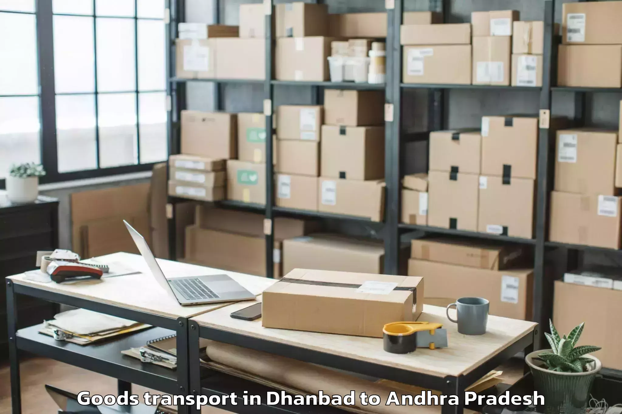 Expert Dhanbad to Akasahebpeta Goods Transport